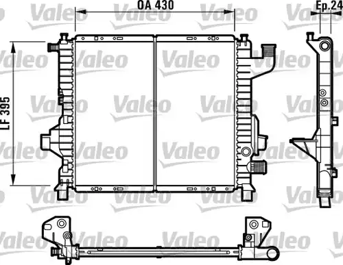 воден радиатор VALEO 732819