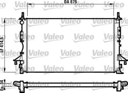 воден радиатор VALEO 732828