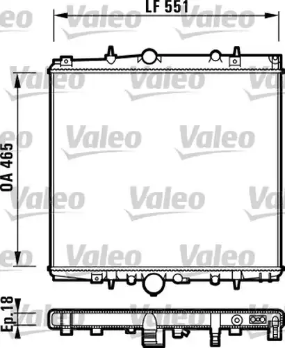 воден радиатор VALEO 732830