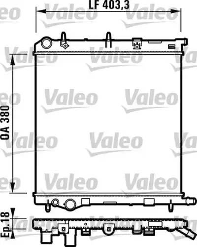 воден радиатор VALEO 732831