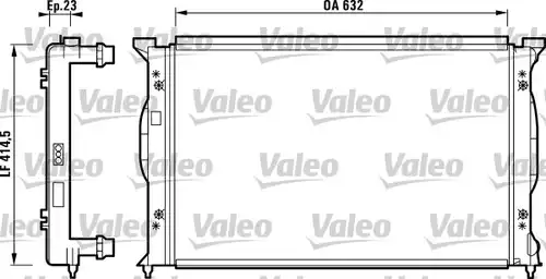 воден радиатор VALEO 732839