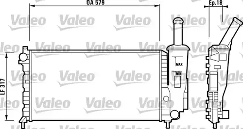 воден радиатор VALEO 732851