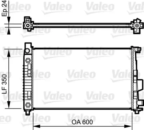 воден радиатор VALEO 732897