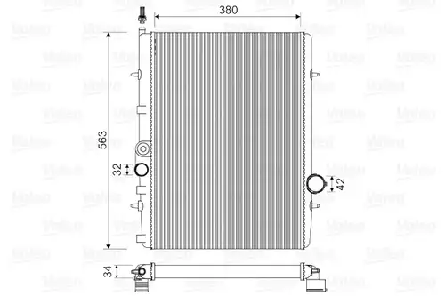 воден радиатор VALEO 732906