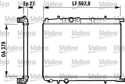 воден радиатор VALEO 732909