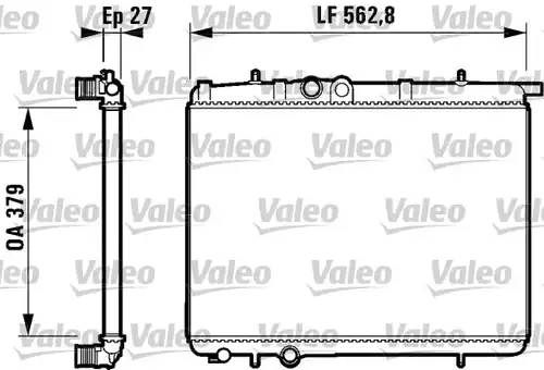 воден радиатор VALEO 732910