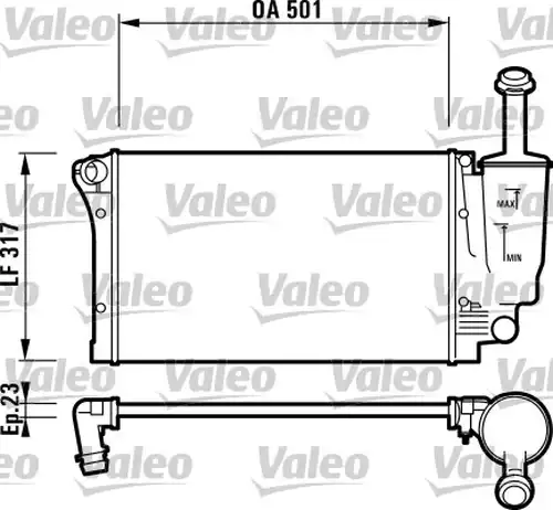 воден радиатор VALEO 732924