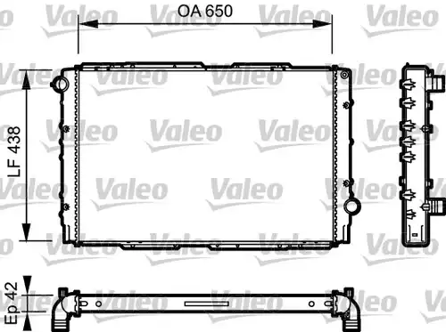 воден радиатор VALEO 732939