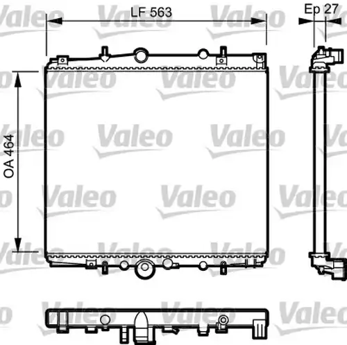 воден радиатор VALEO 732945
