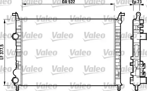 воден радиатор VALEO 732948