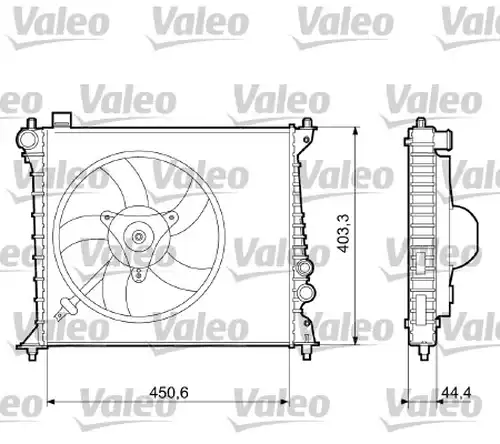 воден радиатор VALEO 733074