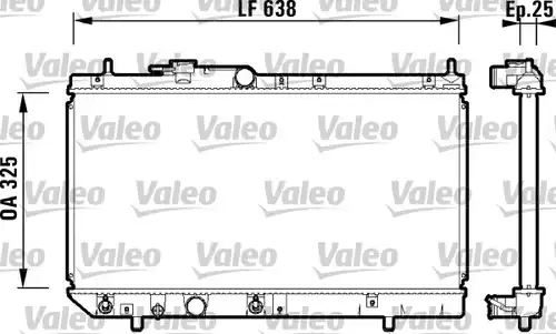 воден радиатор VALEO 734102