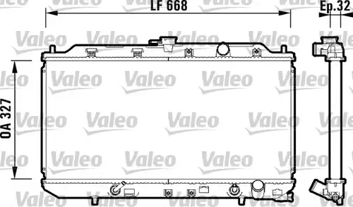 воден радиатор VALEO 734111