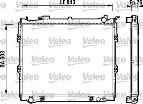 воден радиатор VALEO 734118