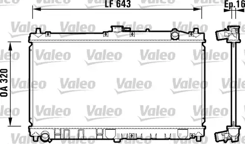 воден радиатор VALEO 734119