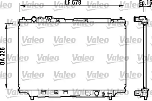 воден радиатор VALEO 734120