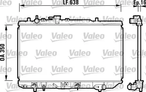 воден радиатор VALEO 734121
