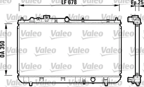 воден радиатор VALEO 734122