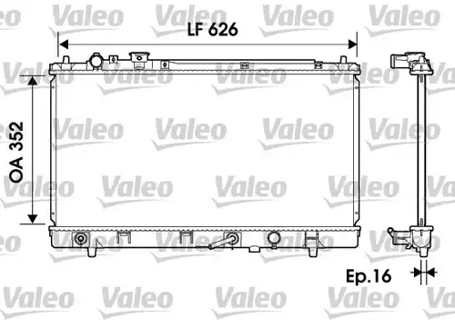 воден радиатор VALEO 734126
