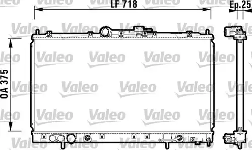 воден радиатор VALEO 734129