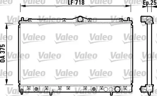 воден радиатор VALEO 734130