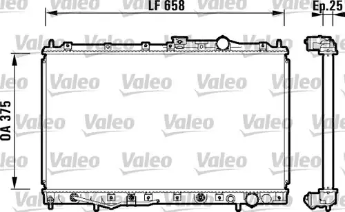 воден радиатор VALEO 734132