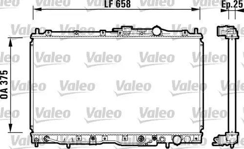 воден радиатор VALEO 734135