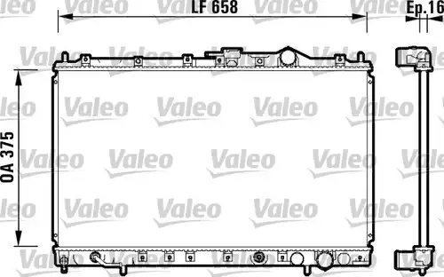 воден радиатор VALEO 734138