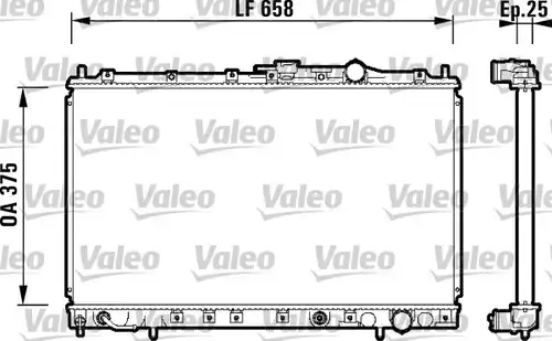 воден радиатор VALEO 734139