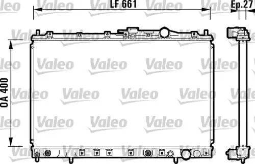 воден радиатор VALEO 734141