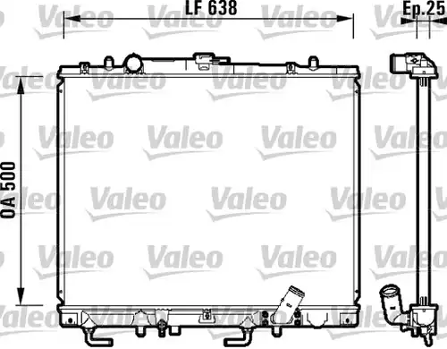 воден радиатор VALEO 734143