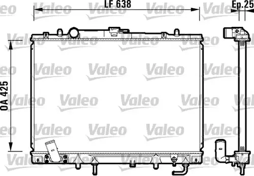 воден радиатор VALEO 734144