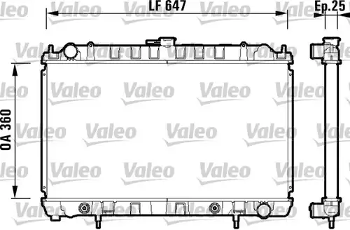 воден радиатор VALEO 734149