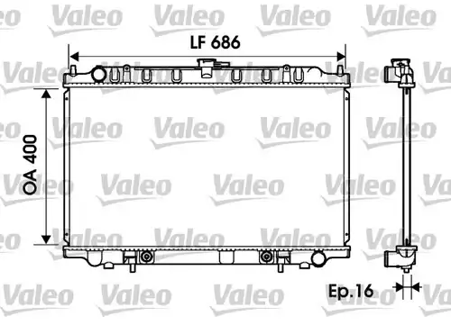 воден радиатор VALEO 734150