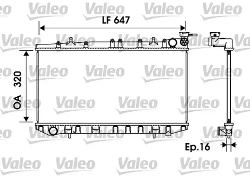 воден радиатор VALEO 734151