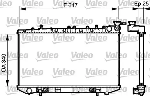 воден радиатор VALEO 734152
