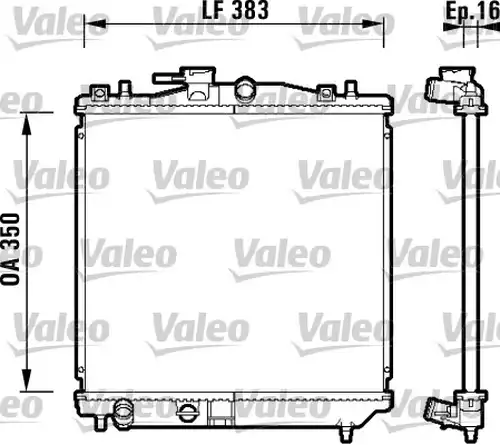 воден радиатор VALEO 734157