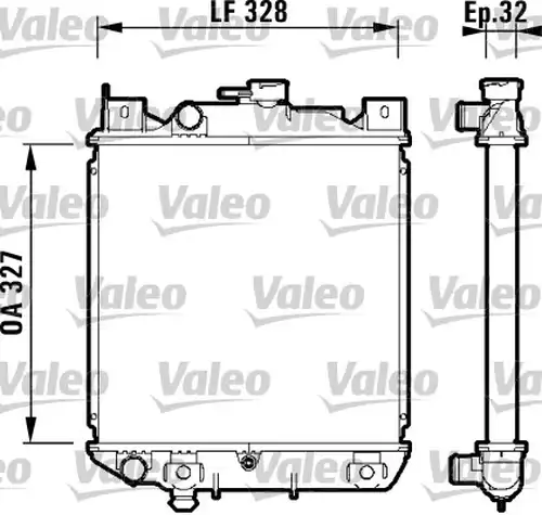 воден радиатор VALEO 734159