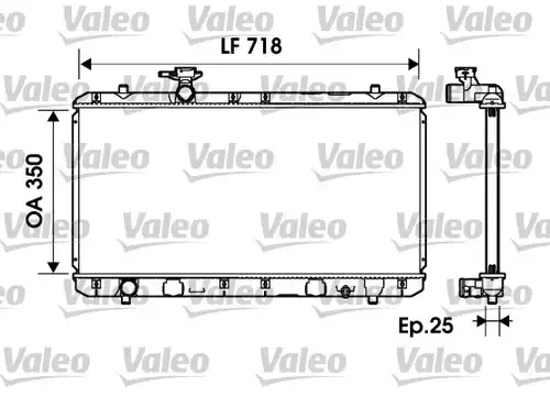 воден радиатор VALEO 734164