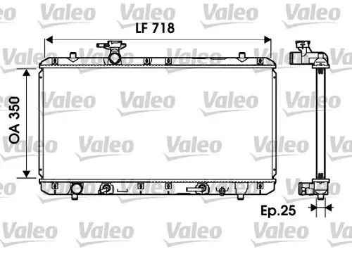 воден радиатор VALEO 734165