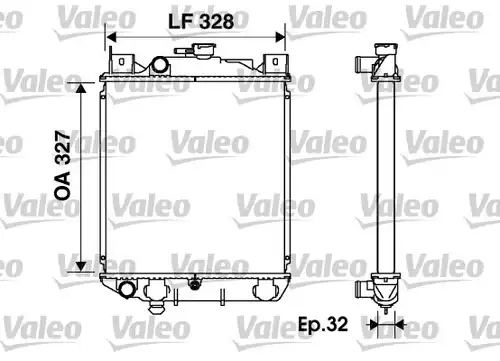 воден радиатор VALEO 734166