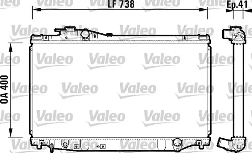воден радиатор VALEO 734174