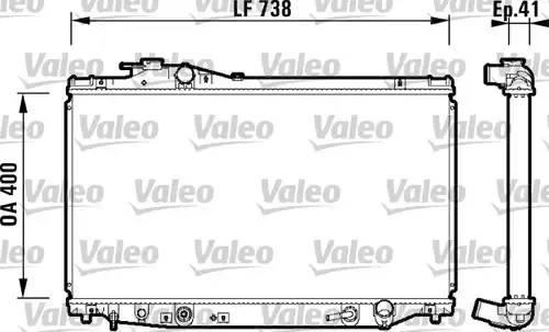 воден радиатор VALEO 734175