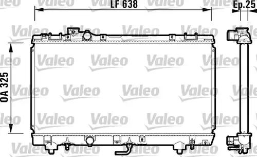 воден радиатор VALEO 734176