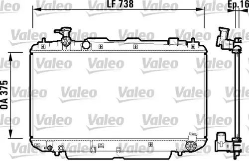воден радиатор VALEO 734182