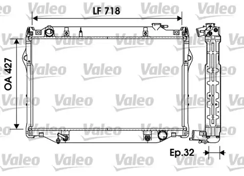 воден радиатор VALEO 734185