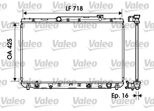 воден радиатор VALEO 734193