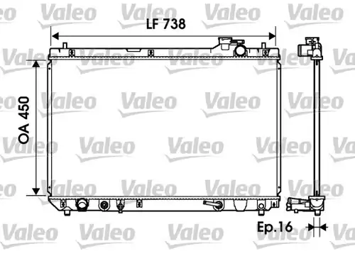 воден радиатор VALEO 734194