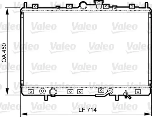 воден радиатор VALEO 734196