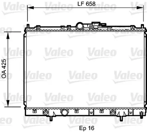 воден радиатор VALEO 734197